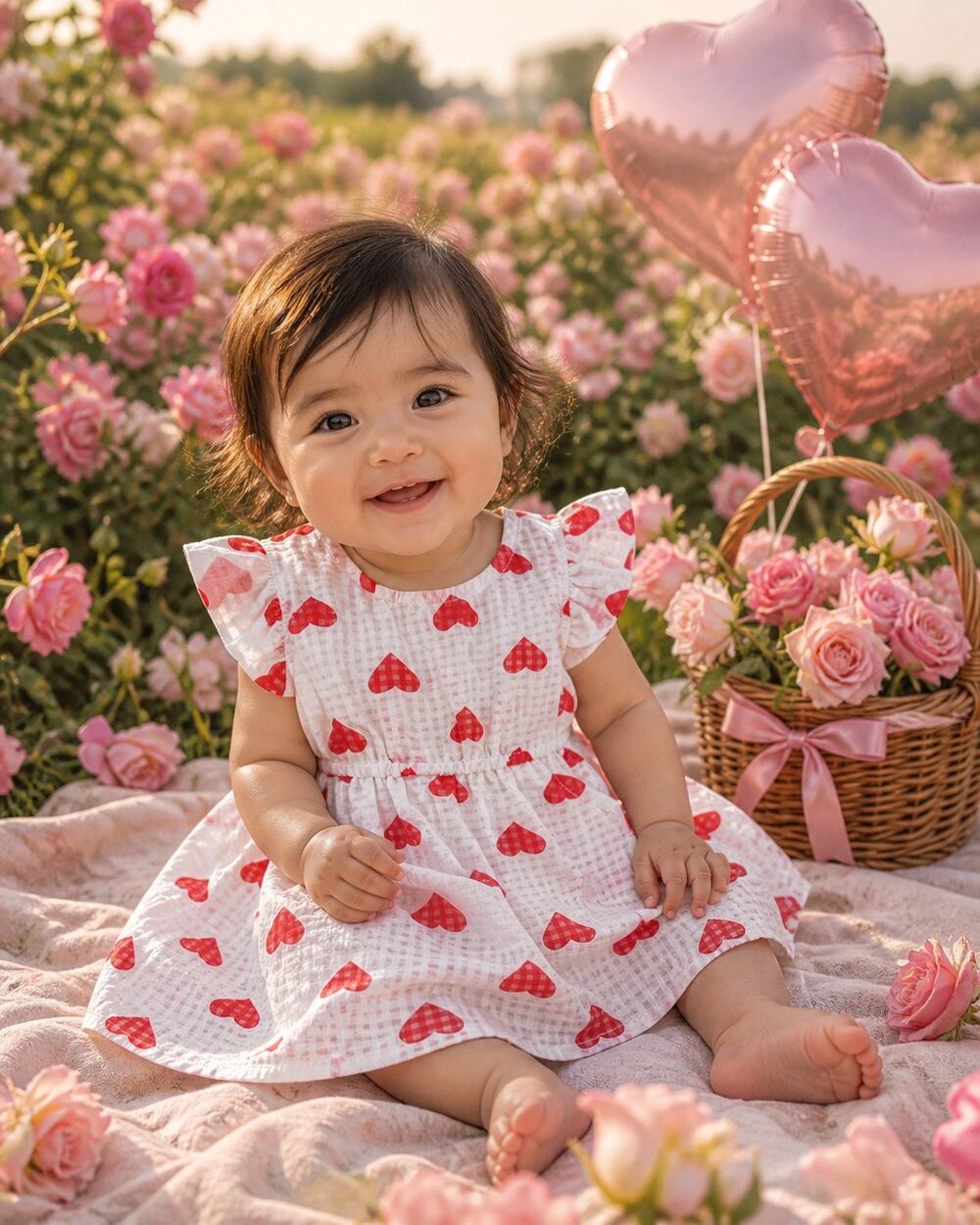 New Darling floaty Valentine’s Day Heart Print Dress